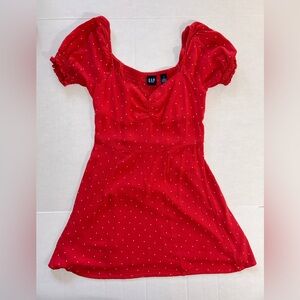 GAP Red Polka Dot Dress